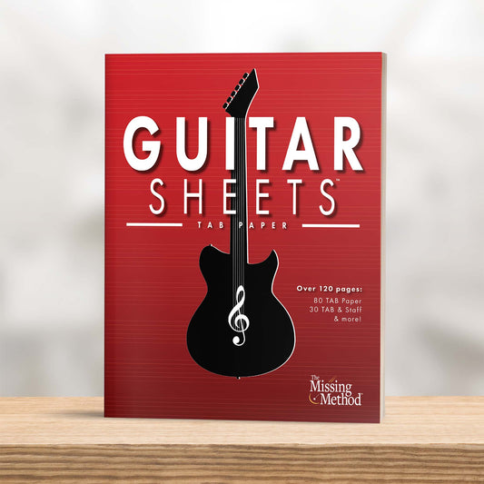 Guitar Sheets Tablature Paper Journal from The Missing Method for Guitar